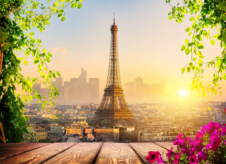 The Eiffel Tower in Paris, France