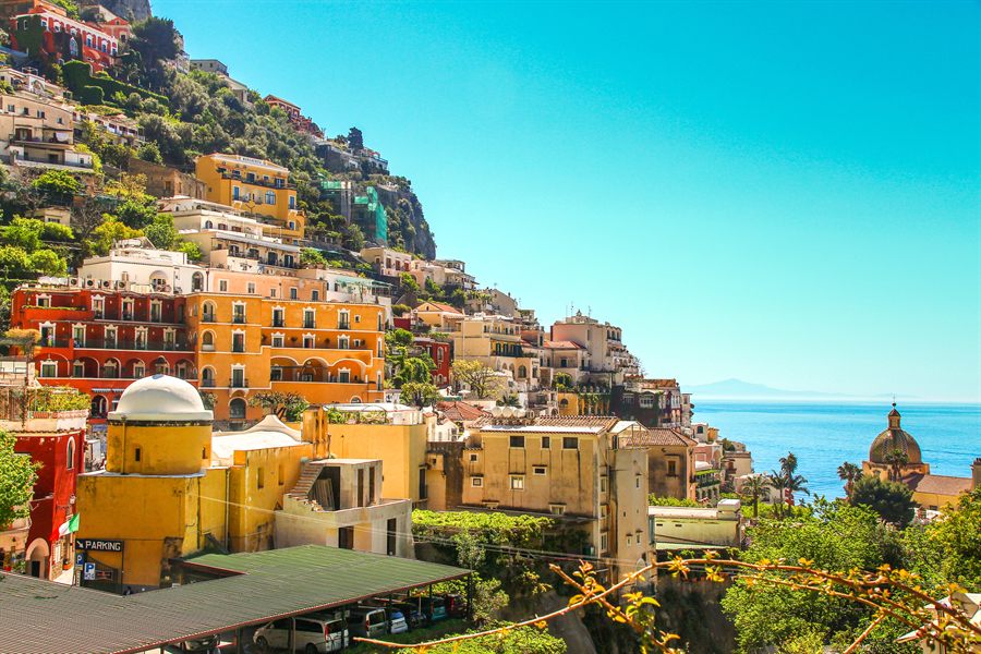 Colorful hillside town of Positano on the Amalfi Coast, Italy